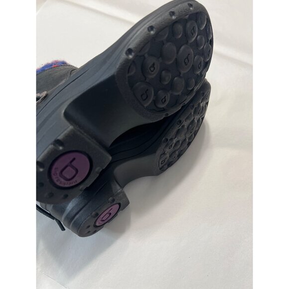 Bionica Black Leather Boots W/ Multicolor Knit  Size 6.5 - Picture 6 of 10